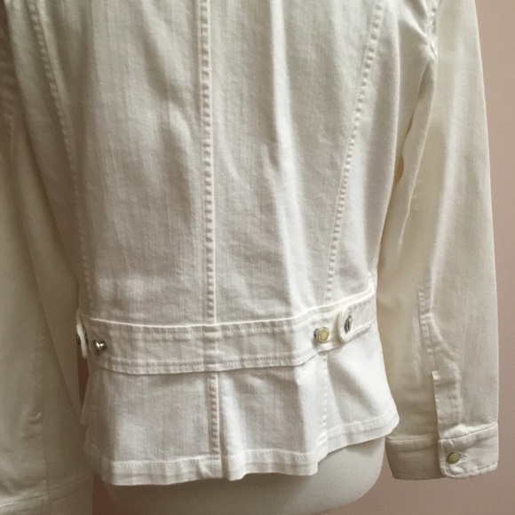 Talbots White Jean Jacket - Picture 4 of 4